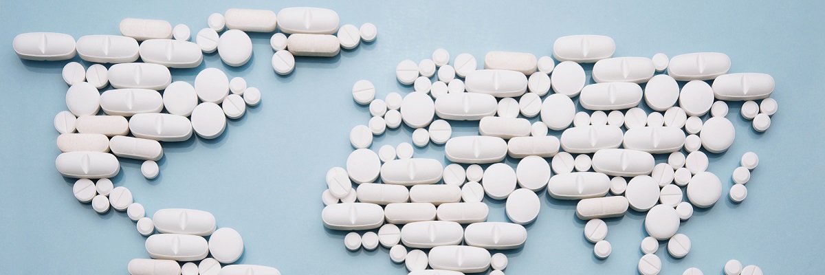 Pharma world map